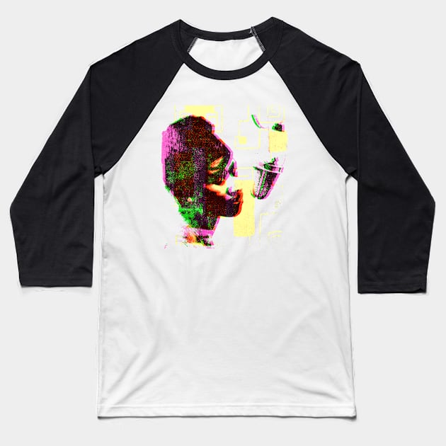 Aretha Franklin Baseball T-Shirt by HAPPY TRIP PRESS